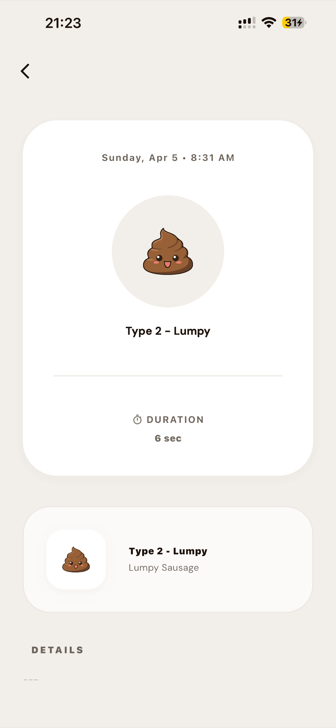 Poop Diary โ Log